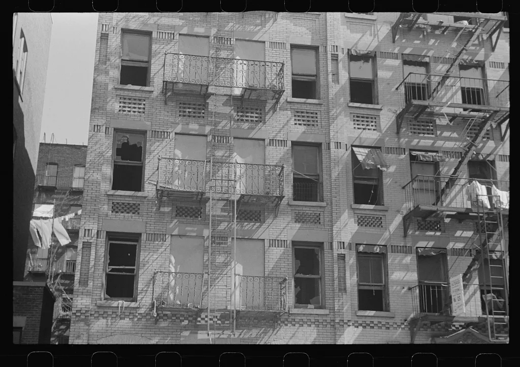 New York, New York. 61st Street between 1st and 3rd Avenues. House…, New York (State), 1938