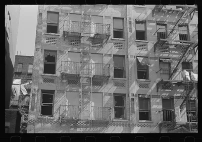 New York, New York. 61st Street between 1st and 3rd Avenues. House…, New York (State), 1938