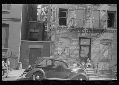 New York, New York. 61st Street between 1st and 3rd Avenues. House…, New York (State), 1938