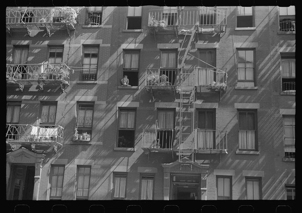 New York, New York. 61st Street between 1st and 3rd Avenues. House…, New York (State), 1938