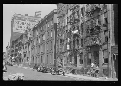 New York, New York. 61st Street between 1st and 3rd Avenues. House…, New York (State), 1938