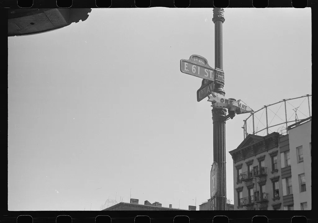 New York, New York. 61st Street between 1st and 3rd Avenues. Street…, New York (State), 1938