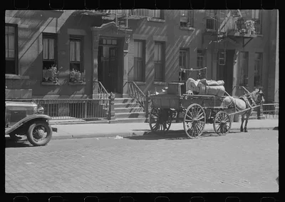 New York, New York. 61st Street between 1st and 3rd Avenues. A tenant…, New York (State), 1938