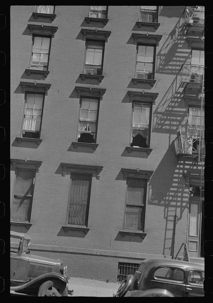 New York, New York. 61st Street between 1st and 3rd Avenues. House…, New York (State), 1938