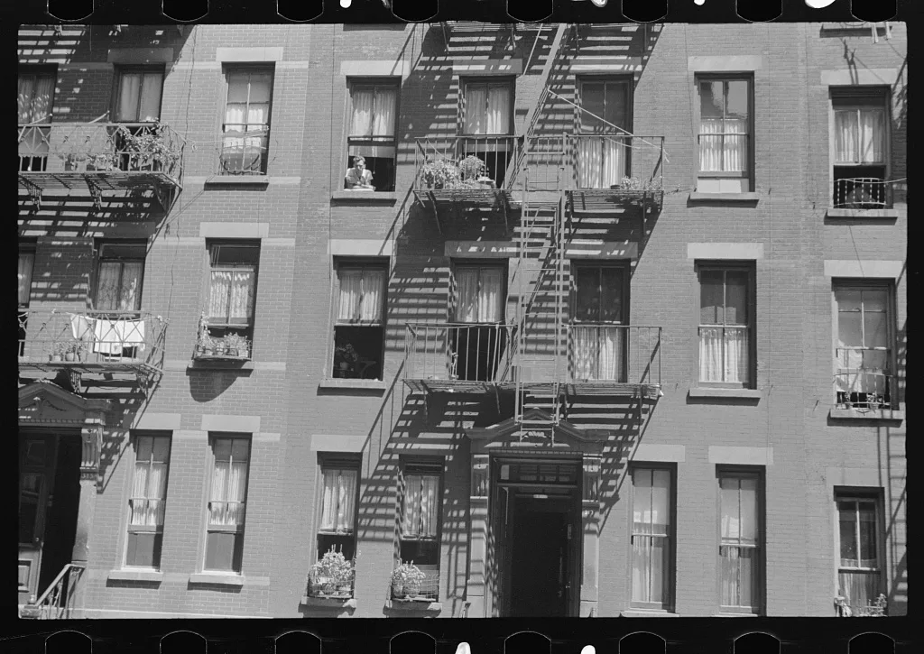 New York, New York. 61st Street between 1st and 3rd Avenues. House…, New York (State), 1938