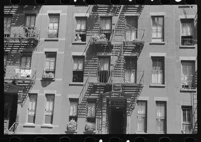 New York, New York. 61st Street between 1st and 3rd Avenues. House…, New York (State), 1938