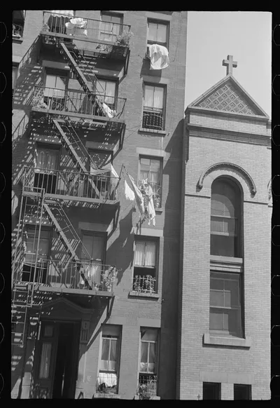 New York, New York. 61st Street between 1st and 3rd Avenues. House…, New York (State), 1938
