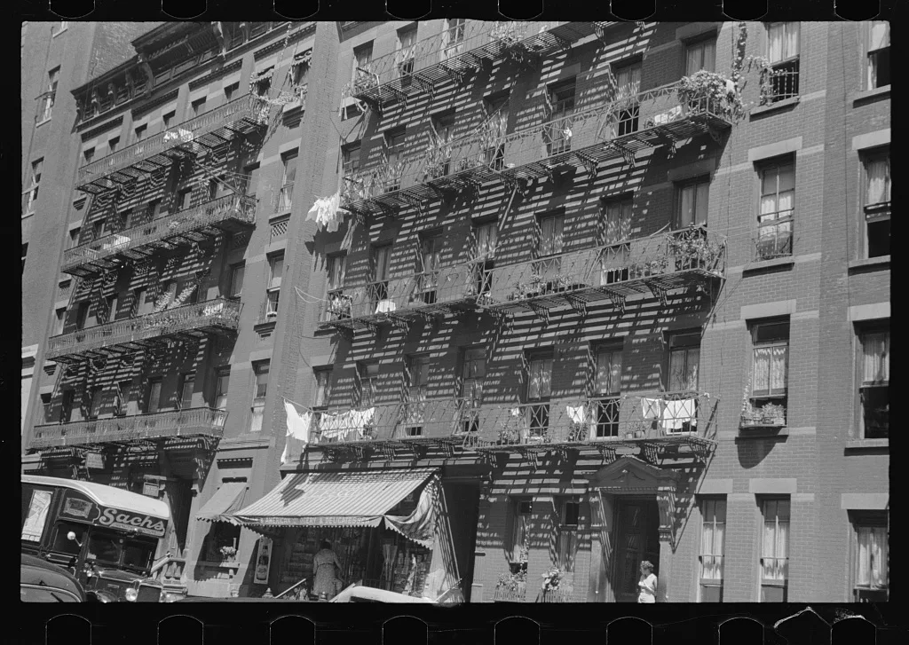 New York, New York. 61st Street between 1st and 3rd Avenues. House…, New York (State), 1938