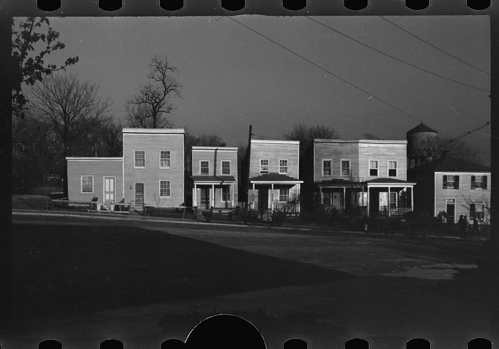 [Untitled photo, possibly related to: Frame houses. Fredericksburg,…, Virginia, 1936