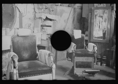 [Untitled photo, possibly related to: Negro barber shop. Atlanta,…, Georgia, 1936