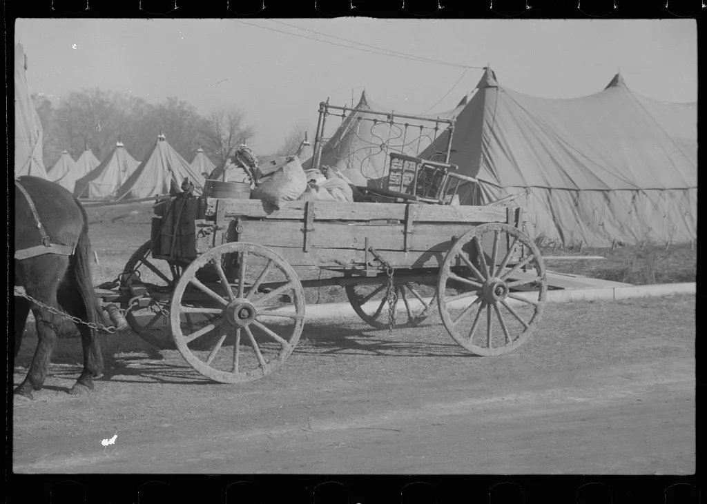 [Untitled photo, possibly related to: Refugees lined up at meal time…, Arkansas, 1937