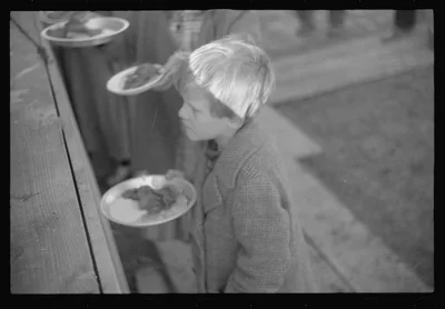 [Untitled photo, possibly related to: Negroes in the lineup for food…, Arkansas, 1937