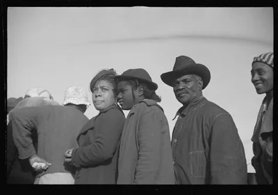 [Untitled photo, possibly related to: Negroes in the lineup for food…, Arkansas, 1937