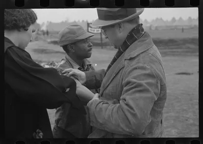 [Untitled photo, possibly related to: Vaccination in the camp for…, Arkansas, 1937