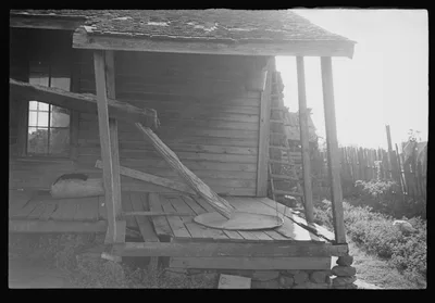 [Untitled photo, possibly related to: Porch of a sharecropper's…, Alabama, 1936