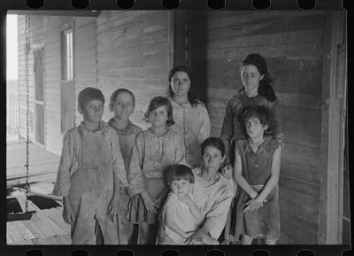 Frank Tengle family, Hale County, Alabama. Sharecroppers, 1936