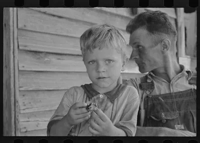Charles Burroughs and Floyd Burroughs, Hale County, Alabama, 1936