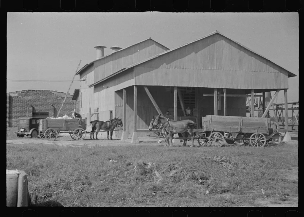 Cotton gin, Hale County, Alabama, 1936
