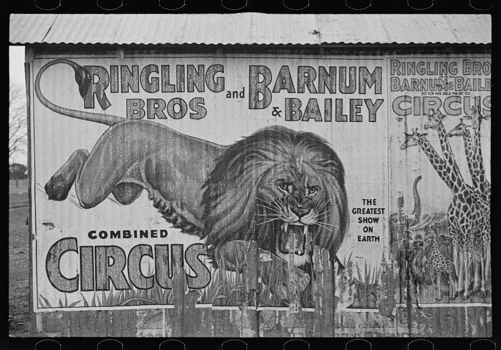 Circus poster, Alabama, 1936