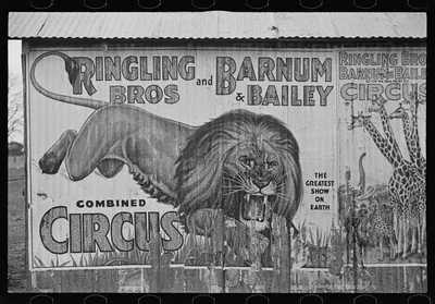 Circus poster, Alabama, 1936