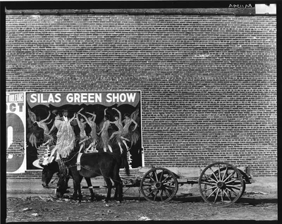 Minstrel poster in Alabama town, 1936
