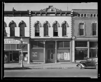 Main street architecture. Selma, Alabama, 1935