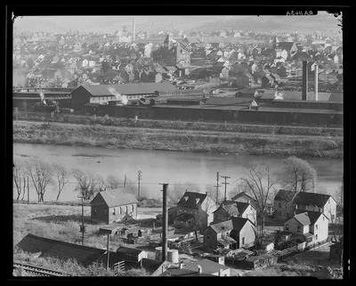 View of Easton, Pennsylvania, on the Lehigh River, 1935