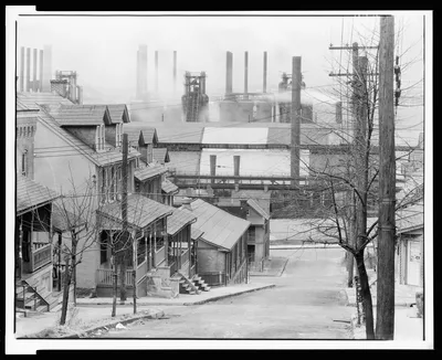 Bethlehem houses and steel mill. Pennsylvania, 1935