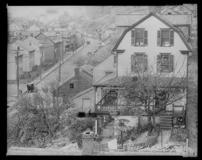 A crowded district in Bethlehem, Pennsylvania, 1935