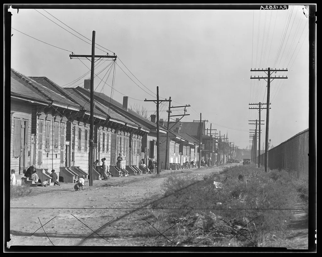 New Orleans Negro street. Louisiana, 1935