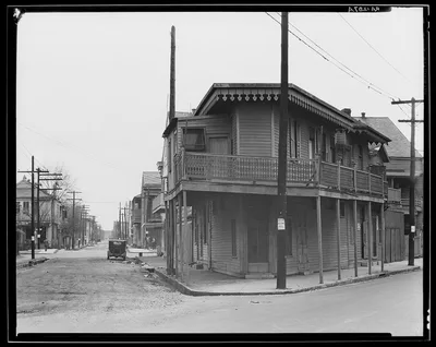 Felicity and Orange Streets. View down Orange Street. New Orleans,…, Louisiana, 1936
