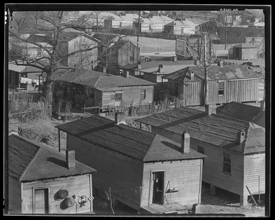 Negro houses. South end of town. Vicksburg, Mississippi, 1936