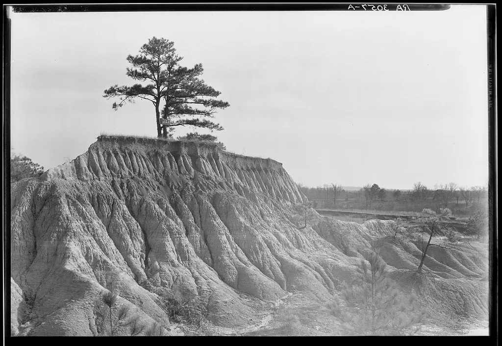 Erosion near Jackson, Mississippi, 1936