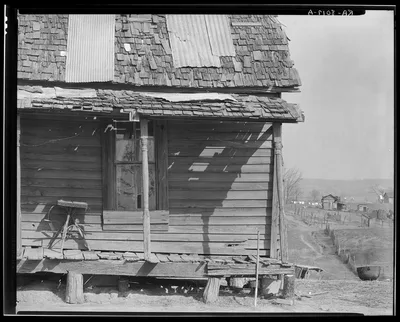 Detail of Negro house. Tupelo, Mississippi, 1936