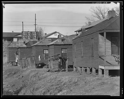 Negro houses. Vicksburg, Mississippi, 1936
