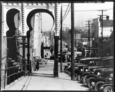 Vicksburg street. Mississippi, 1936