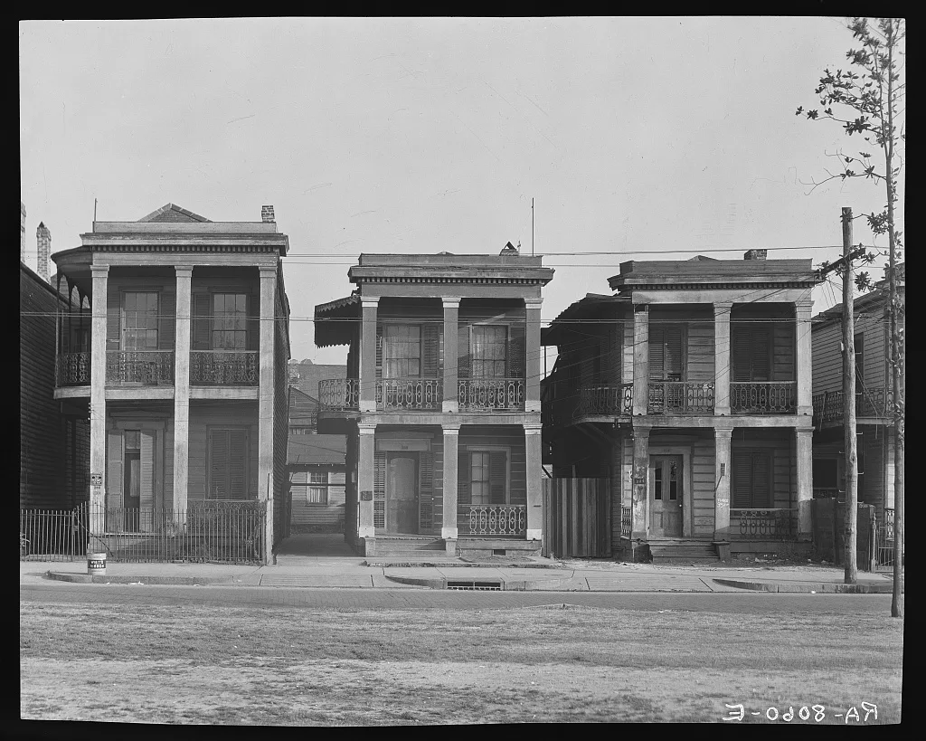 Frame houses. New Orleans, Louisiana, 1936