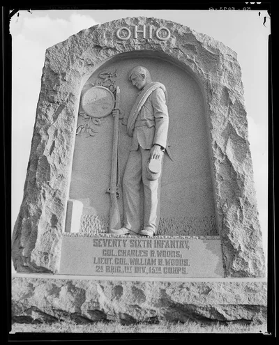 Vicksburg battlefield monument. Mississippi, 1936