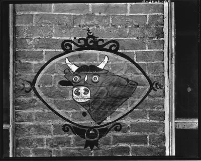 Mississippi butcher sign, 1936