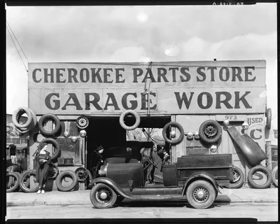 Auto parts shop. Atlanta, Georgia, 1936
