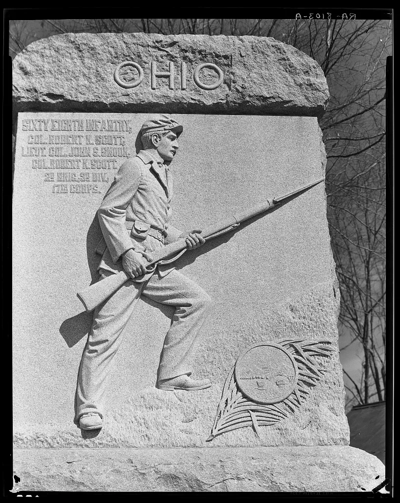Civil War monument. Vicksburg, Mississippi, 1936