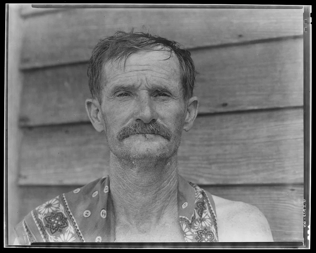 Bud Fields, cotton sharecropper. Hale County, Alabama, 1936