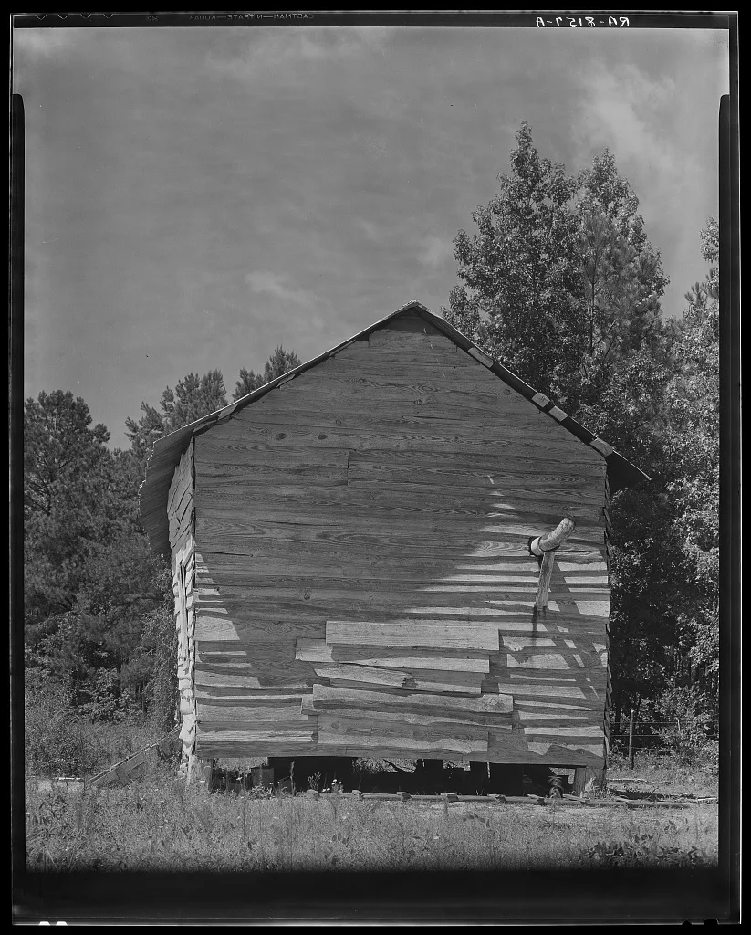 Negro cabin. Hale County, Alabama, 1936