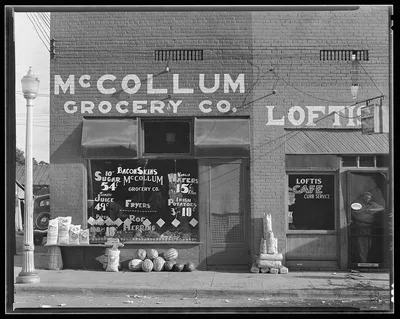 Grocery store. Greensboro, Alabama, 1936