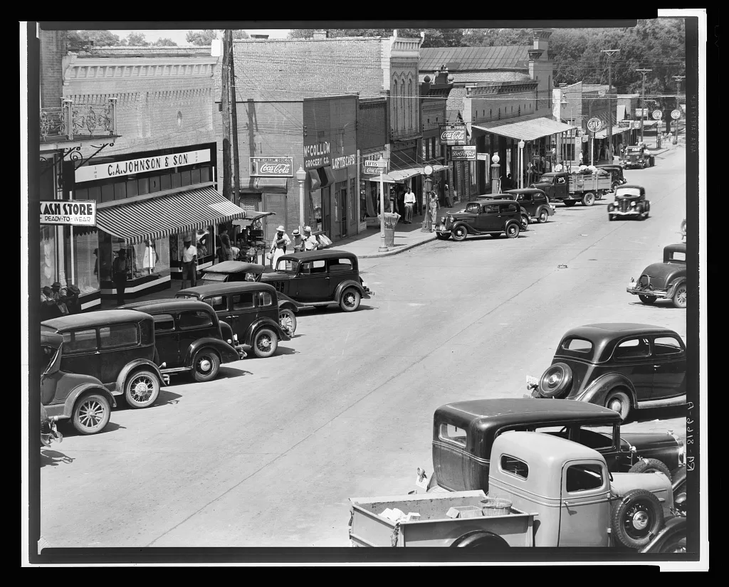 County seat of Hale County, Alabama, 1936