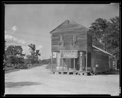 Crossroads store, post office. Sprott, Alabama, 1935