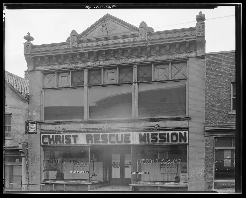 Gospel mission. Bethlehem, Pennsylvania, 1936