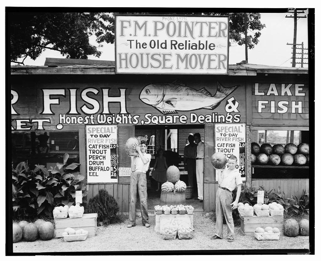 Roadside stand near Birmingham, Alabama, 1936
