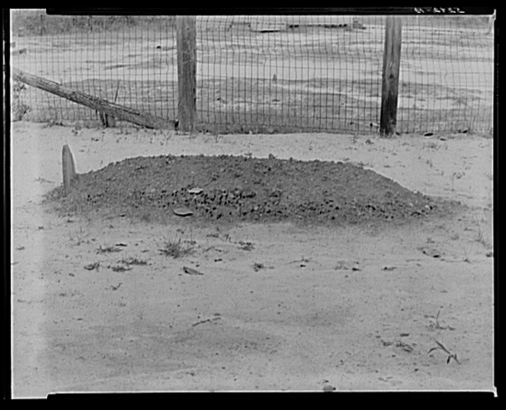 [Country grave, Southeastern U.S.], Southern States, 1936