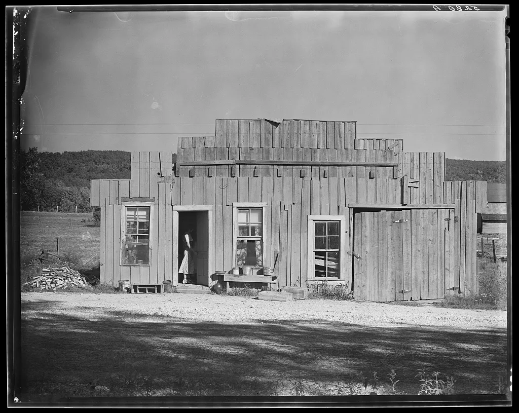 Rural home. Southeastern United States, Southern States, 1936